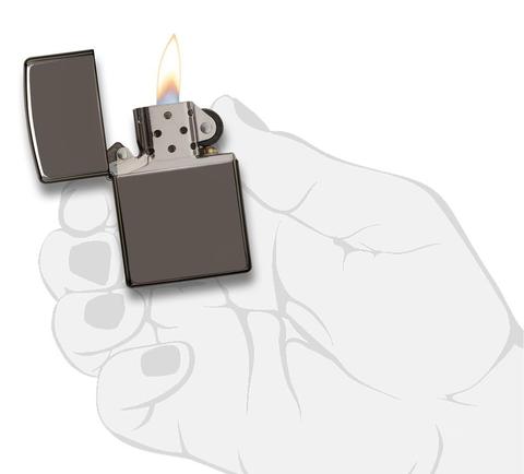 Зажигалка ZIPPO с покрытием черный лед | Black Ice® 150