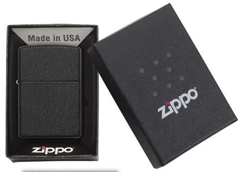 Зажигалка ZIPPO с черным покрытием с кракелюром | Classic Black Crackle™ 236
